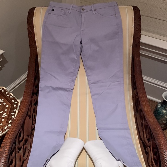 NWOT AG STILT CIGARETTE JEANS SOFT PIMA COTTON IN BEAUTIFUL COLOR LAVENDER 29 - Picture 7 of 11